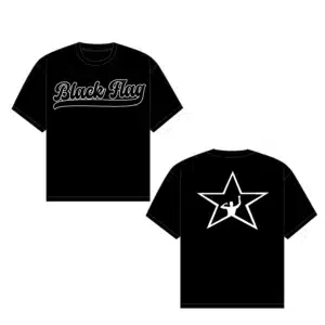 Black Flag Script T-Shirt