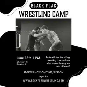 Rockford wrestling camp coming to black flag jiu-jitsu this june